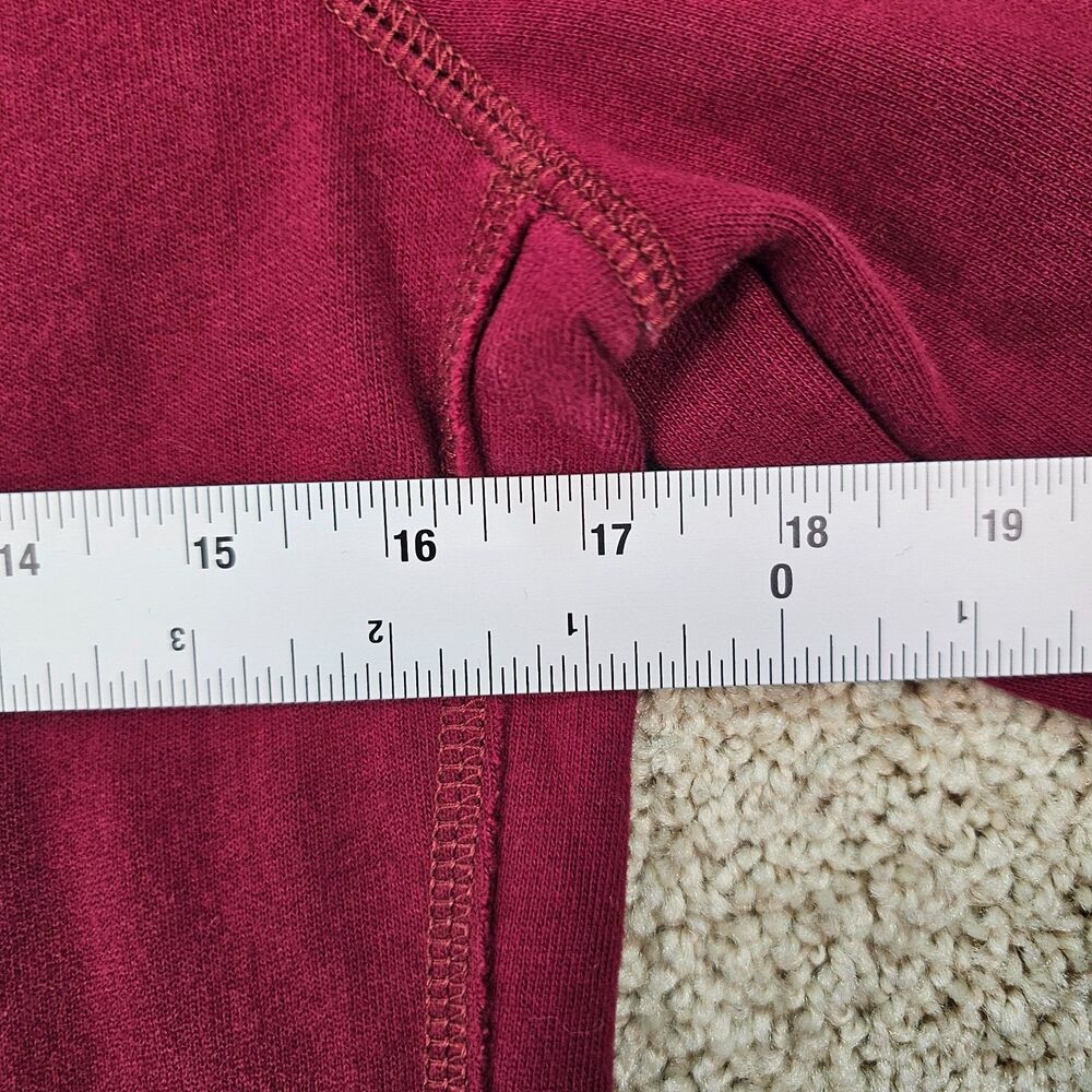 Hollister HCO Pacific Merchants Hoodie Women M Burgundy Y2K Full Zip Logo - Picture 12 of 14